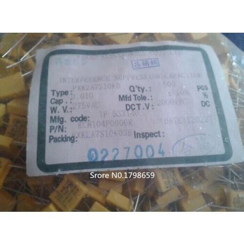 0.01uf 103 275v AC 10n 250v X2 New safety correction capacitor
