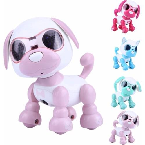 Cool Robot Dog Pet Toy Kids Smart Interactive Walking Sound Puppy LED Record Educational Intelligent Electronic Robot toy Gifts