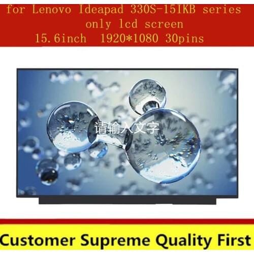 15.6" Laptop Matrix for Lenovo Ideapad 330S-15IKB 81JT 81F5 81GC LCD Screen Panel FHD 1920X1080 for Lenovo Ideapad 330S 15IKB