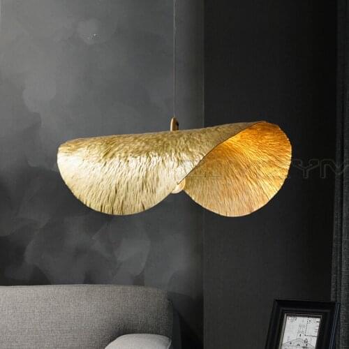 Copper Pendant Light L40.5*W25*H17.5 Luxury Hanging Lamp for Dining Room Shop Bar Decoration Lighting 1.5m adjustable