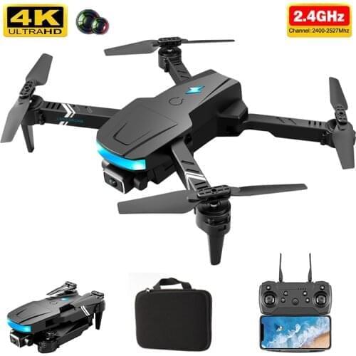 2021 NEW LS878 Mini Drone 4K HD Wide Angle Dual Camera Fpv Wifi Altitude Hold Mode Quadcopter RC Foldable Helicopter Toy VS E525