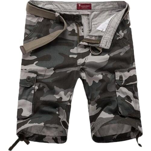 Camo Shorts Men Summer Beach Clothing Brand Casual Camouflage Short Pants Homme Bermuda Mens Outwear Military Board Cargo Shorts