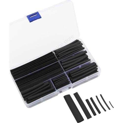 150pcs Wire Black Case Polyolefin Set Heat Shrink Tubing Wrap Tube Assorted Cable Tube Sleeve Combination