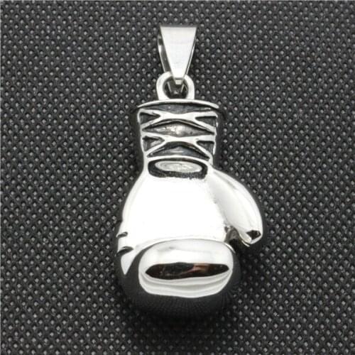 316L Stainless Steel Soild Mini Pendant Golden Boxing Pendant Fashion Boxglove Pendant
