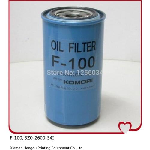 1 piece Komori original oil filter F-100 Komori 3Z0-2600-34I, komori spare parts filtartion 10