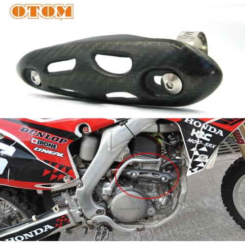 OTOM Motorcycle Carbon Fiber Exhaust Muffler Pipe Protection Heat Shield Cover Guard For KTM HONDA BMW DUCATI YAMAHA SUZUKI KXF