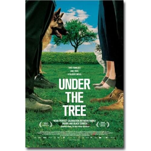 L0080 Under the Tree Movie Silk Fabric Poster Art Decor Indoor Painting Gift