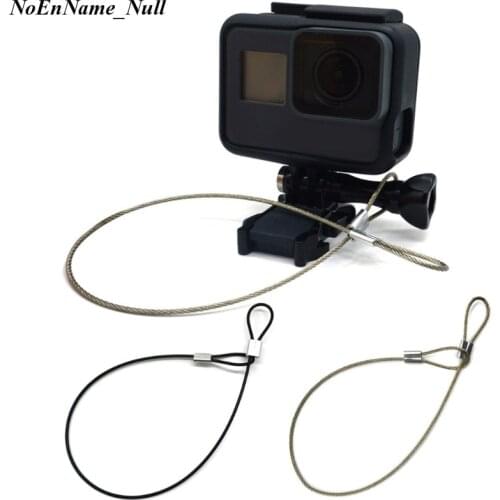 1pc Safety Steel Wire Safety Strap Stainless Steel Tether Lanyard Wrist Hand 30cm For GoPro Camera Hot