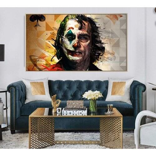 Modern Movie Handsome Character Clown Canvas Painting Wall Art Nordic Posters and Prints Wall Pictures for Living Room Decor