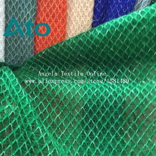 Supper soft Metallic Jacquard daimond knitted fabrics stretchy patchwork dolls Blouse cardigan scarf dress fabrics