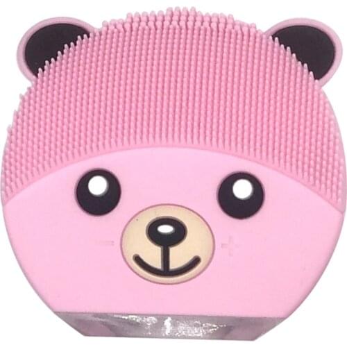 USB Silicone Electric Face Cleansing Brush Waterproof Rechargeable Sonic Vibration Massager Facial Pore Cleanser Skin Care Tool