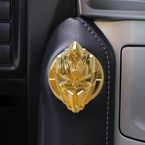Iron Car Interior Engine Ignition Start Stop Push Button Switch Button Cover Trim Sticker 3D Car Interior Accessories