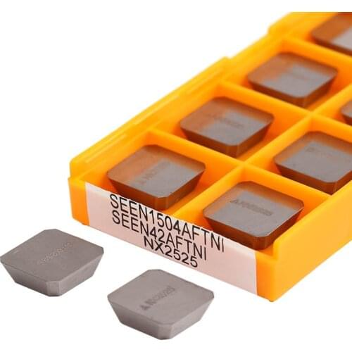 10pcs SEEN1203 AFTNI NX2525 SEEN1504 AFTNI NX2525 High Quality Carbide Inserts Milling Blade Metal Cutter CNC Lathe Turning Tool