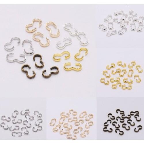 100Pcs/lot 4*8 mm Pendant Necklace Buckle Clasp Connectors Clasp Connectors For Jewelry Making Finding Accessories Wholesale