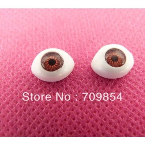 200pcs/lot 11*8mm flat back eye resin eyes toy accessories TCW1