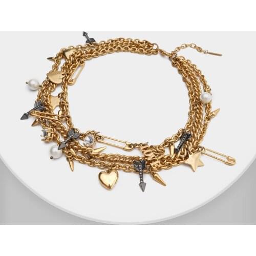 Amorita boutique Retro Multilayer Necklace