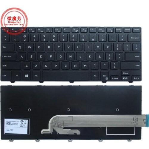 New for Dell Inspiron 14-3000 Serie 3441 3442 3443 3451 3452 3458 3459 5447 14-3450 3470 3460 3480 5448 5441 Keyboard English US
