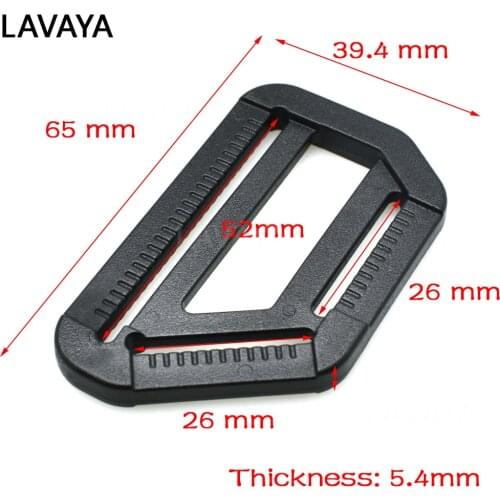 1pcs/pack 26x52mm Plastic Multi-funtion Adjustable Buckle Slider Hardware for Outdoor Backpack Strap Webbing