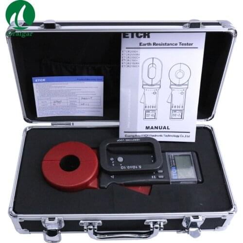 Portable Digital Ground Resistance Tester ETCR2100+ Earth Resistance Measurement Tester