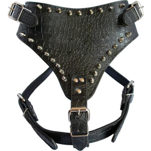 1PC Pet Harness Adjustable Studded Dog Collar Puppy Dog Harness Chest Honden Harnas Collars And Leashes For Dogs Pet Accessories