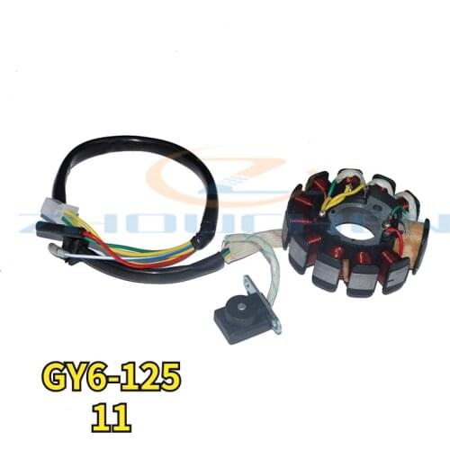 11 pole motorcycle electronic stator magnetic coil suitable for GY6-125 125cc 150cc motorcycle scooter magnetic coil