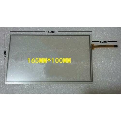 165*100 New handwritten 7 inch car DVD navigation GPS touch screen panel 165MM*100MM Free shipping