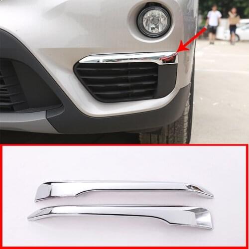 2 Pcs for BMW X1 F48 2016-2019 Front head Fog Lamp Cover Trim Molding Front Fog Light Eyebrow Trim Car Accessories External