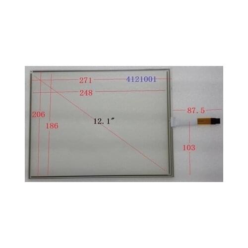 4121001 New 4 line 12 Inch Touch Screen 271*206 mm standard touch screen