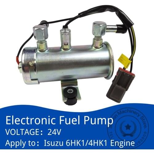 8980093972 Excavator Electric Fuel Pump For 4JJ1 4HK1 6HK1 6WG1 4LE2 24V SK75-8 HD308 ZAX230/240/250/330-3/350/3