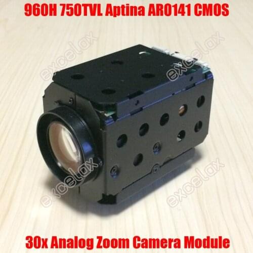 960H D1 700TVL Analog 30x 18x Optical AR0141 CMOS Sensor CCTV Zoom Camera Module ICR IR CUT Auto Focus Block Camera