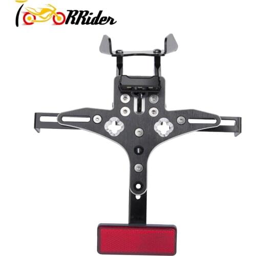 Motorcycle License Plate Aluminum Mount Bracket Adjusted Number Holder Registration for DUCATI Hypermotard 821 2012-2014 12-14