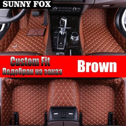 Car floor mats Case for Chevrolet Cruze Sonic Trax Sail captiva epica leather Anti-slip car-styling carpet liner