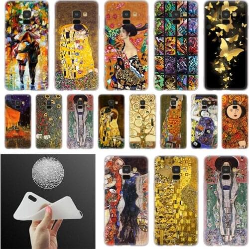 Klimt Phone Case For Samsung Galaxy A10 A20 A30 A40 A50 A60 A70 A6 A8 Plus A7 A9 2018 A3 A5 2017 Soft Cover Coque