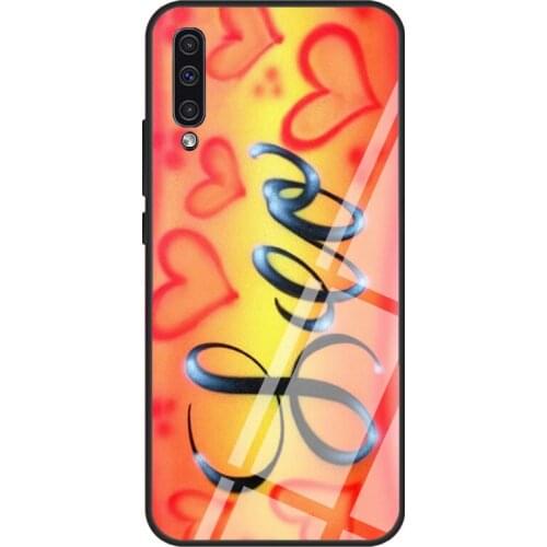 Leo Tempered Glass Phone Case For Samsung A12 A32 A52 A72 A51 A71 A31 A40 A50 A70 A20e A21S