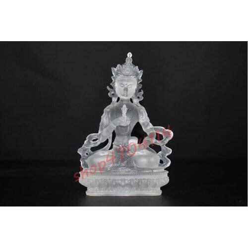 Ancient Law Liulin, Fog White, Diamond sa'tuo Buddha Buddha Statue, Exquisite Crafts, Decorations