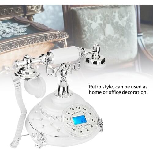 European Antique Telephone Rotary Dial Design Retro Landline Phone Corded Telephone Vintage Phone Retro Dial Display for Home