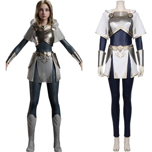 LOL Luxanna Crownguard Cosplay Costume Women Girls Dress Outfit Halloween Carnival Party Costume