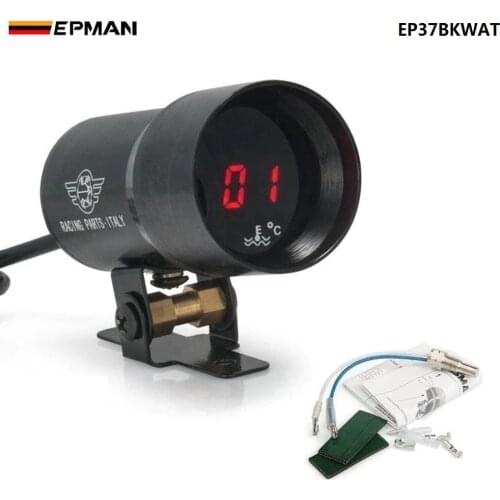 Micro Digital Water Temperature Gauge 37mm Supplied with Sensor +Kit Black For Honda Civic 2006-2011 EP37BKWAT