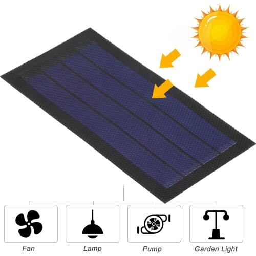 6V 1W Mini Solar Panel Flexible Solar Cells DIY For Light Cell Phone Toys Chargers Portable Solar Panel HIgh Quality Waterproof