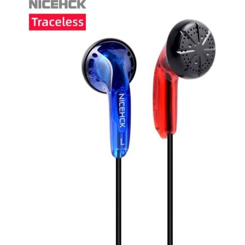 NiceHCK Traceless 3.5mm HIFI Earbud 15.4mm Dynamic Driver Unit DJ Bass Earphone Wired HD Microphone Headset ME80/EB2/B40 VIDO