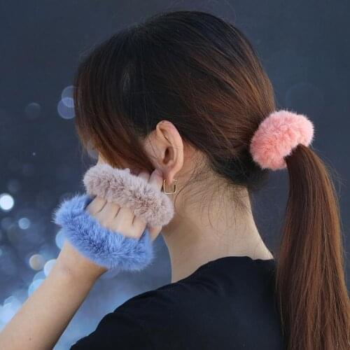 New Warm Elastic Hair Band Women Girls Holder Hair Rope Rubber Band Headwear for Women Girls Hair Clips Accessories