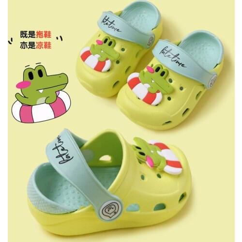Boy Beach Shoes Kids 2021 Colorful Casual Children Rainbow Garden Shoes Sandals Girl Fashion Slides Outdoor Eva Garden Shoes
