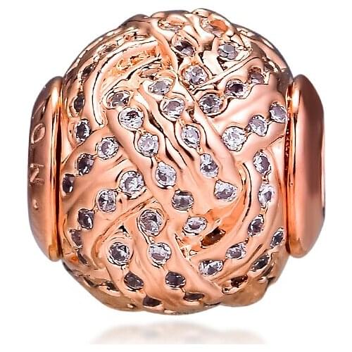 Fits for Pandora Charms Essence Bracelets Affection Rose Essence Beads 100% 925 Sterling Silver Jewelry Free Shipping