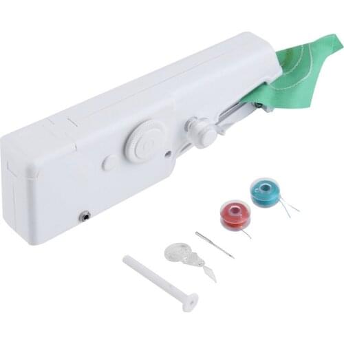 AA Mini Portable Smart Electric Tailor Stitch Hand-held Sewing Machine Home Travel