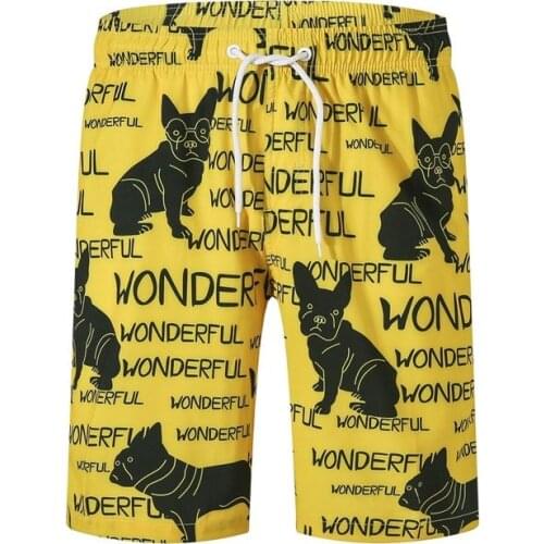Shorts Men Summer Fashion Hip Hop Short Surf Bodybuilding Dog print Casual Mens Shorts Jogger Bermuda Masculina Beach Shorts