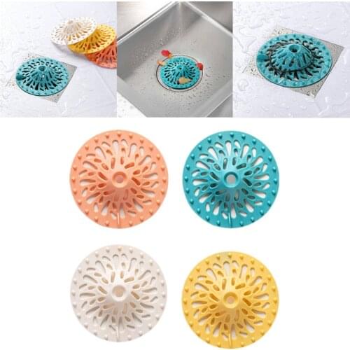 Sink Silicone Drain Stopper Strainer Shower Floor Water Stopper Rubber Kitchen Bathroom Deodorant Plug Hair Pickups Home Gadgets