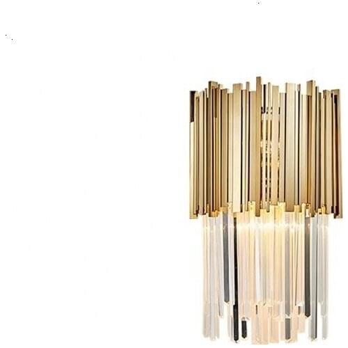 Nordic postmodern design sconces light Simple strip glass modern wall lamp Ins wind blue white gray glass wall lights for home