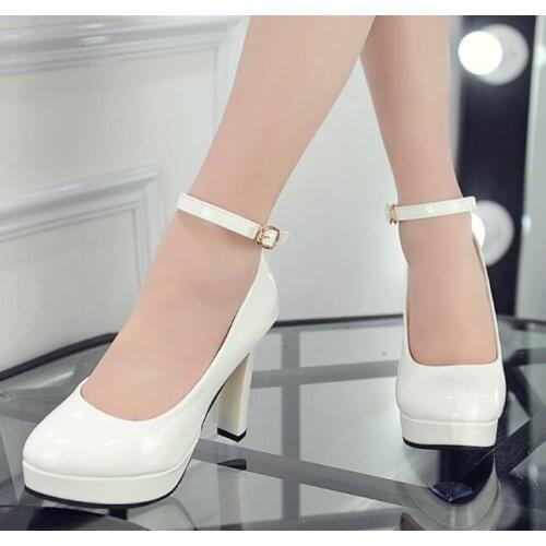 Autumn Women Pumps High Heels Shoes Woman Stiletto Round head Toe Female Sexy Party Shoes Office Lady Wedding Party Shoes