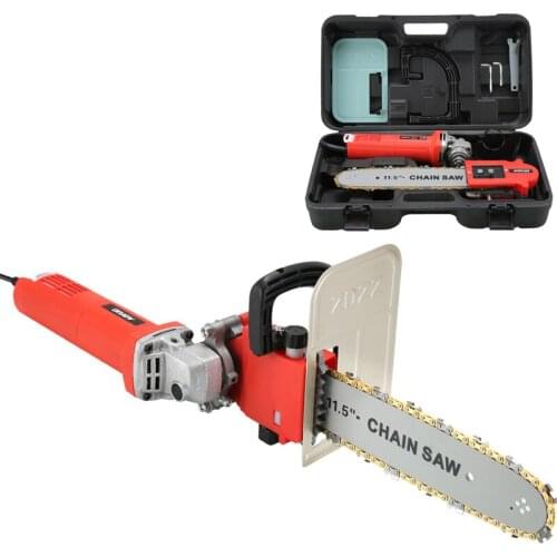 Electric Saw Parts Integrated electric chain saw 11.5 Inch M10/M14/M16 Chainsaw Bracket Changed 100 125 150 Angle Grinder Into C