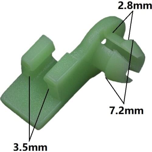Door Lock Rod Durable Materials Nylon Green Retainers Moulding Clips